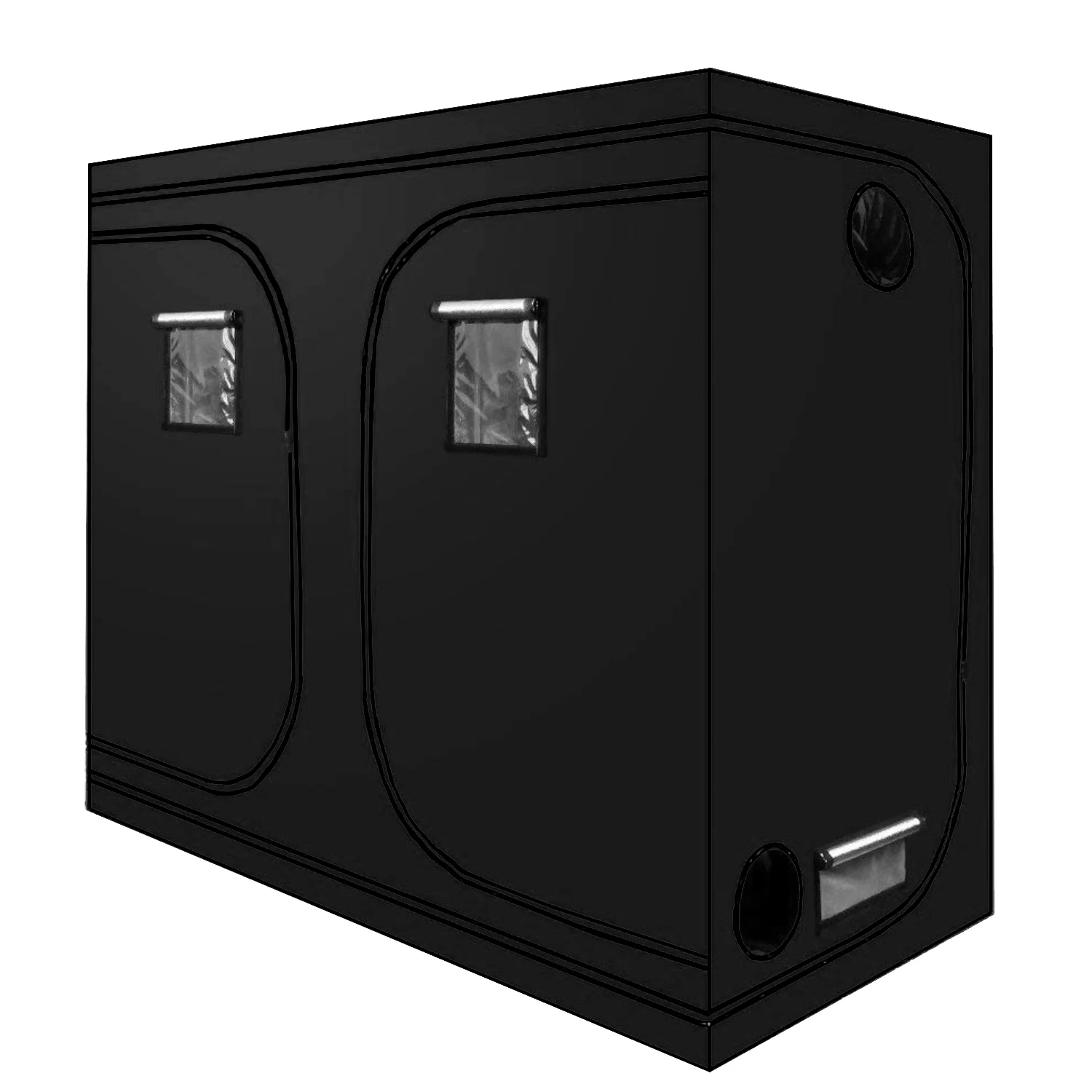 Прямая поставка с завода reefer tienda 2x4 растительная палатка садовая теплица 240x120x200 20x20 выращивающая mylar гидропонная для