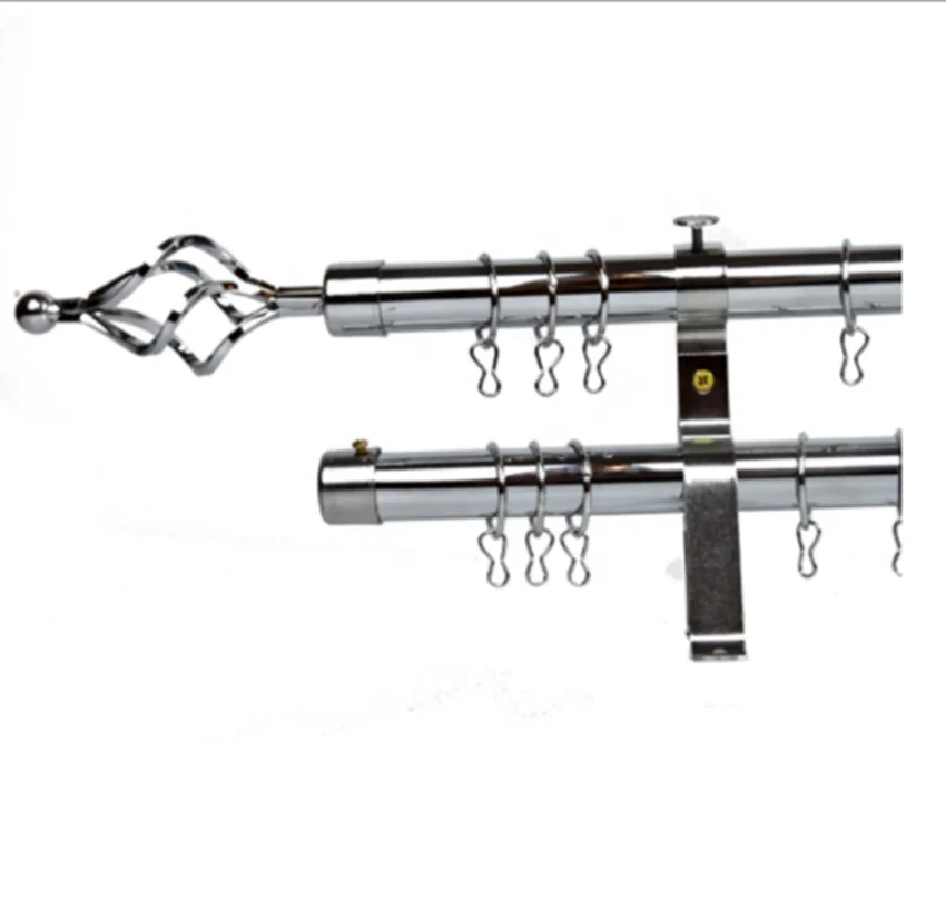 Keewo silver gold bronze anti brass copper 1 2M hot sale 28mm extendable curtain pipe rods from China factory