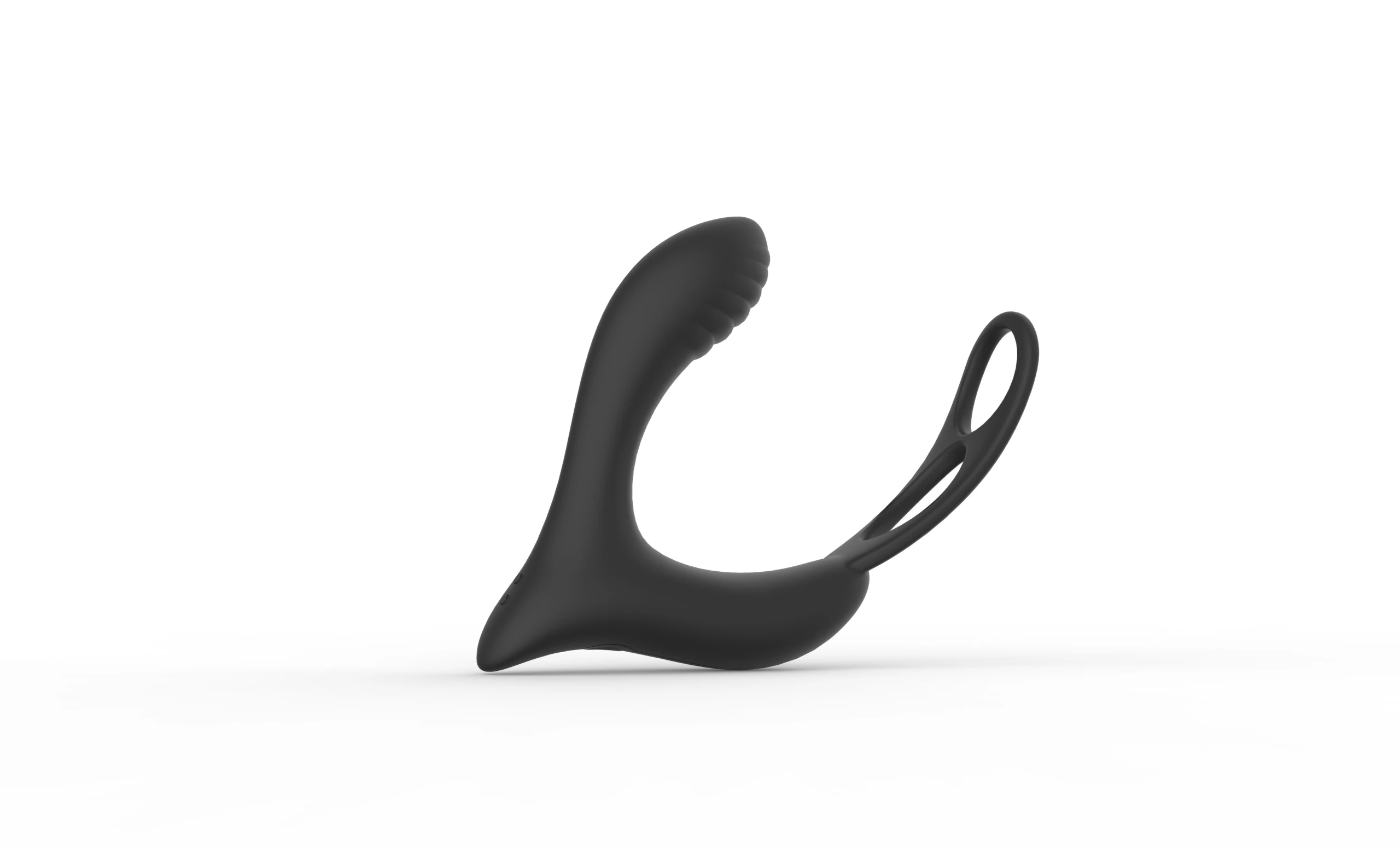 Silicone Vibrating Cock Ring Anal Plug Vibrating Masturbation Device For Adult Male Anus Latching Seminal Vesicle Ring