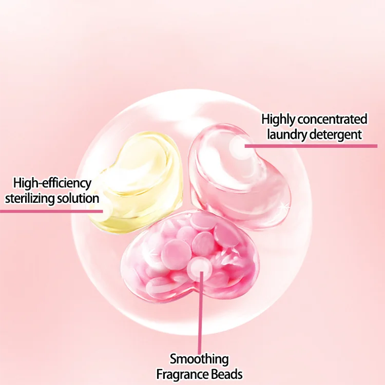 Wholesale Custom Plastic Packaging Bag Machine Wash Lasting Fragrance Detergent Pods Laundry