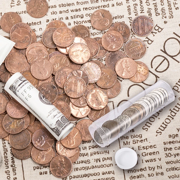 Hot selling plastic coin case holder clear tube for coin 32MM