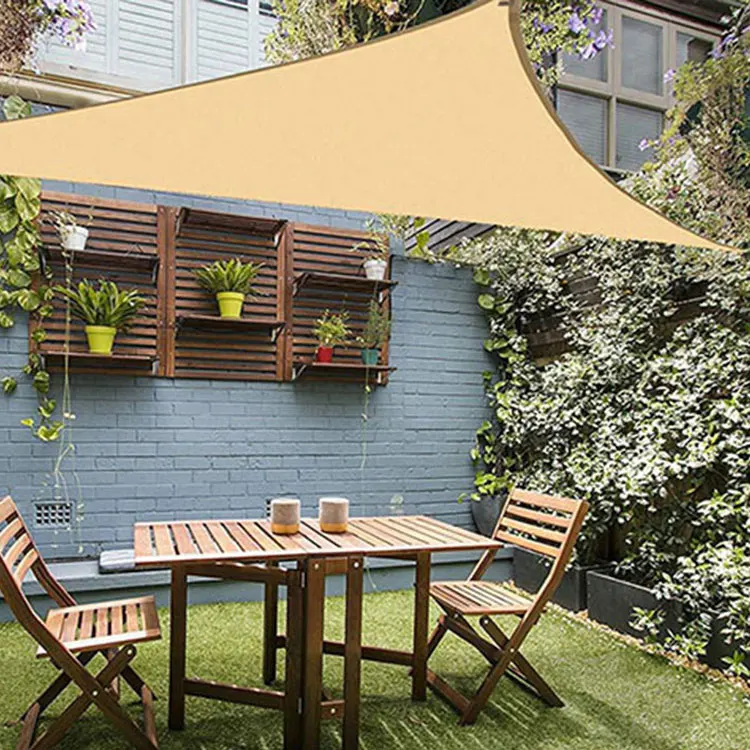 Waterproof Triangular Patio Sun Shade Sail Combination Net Shade Sails Oxford Awning Canopy