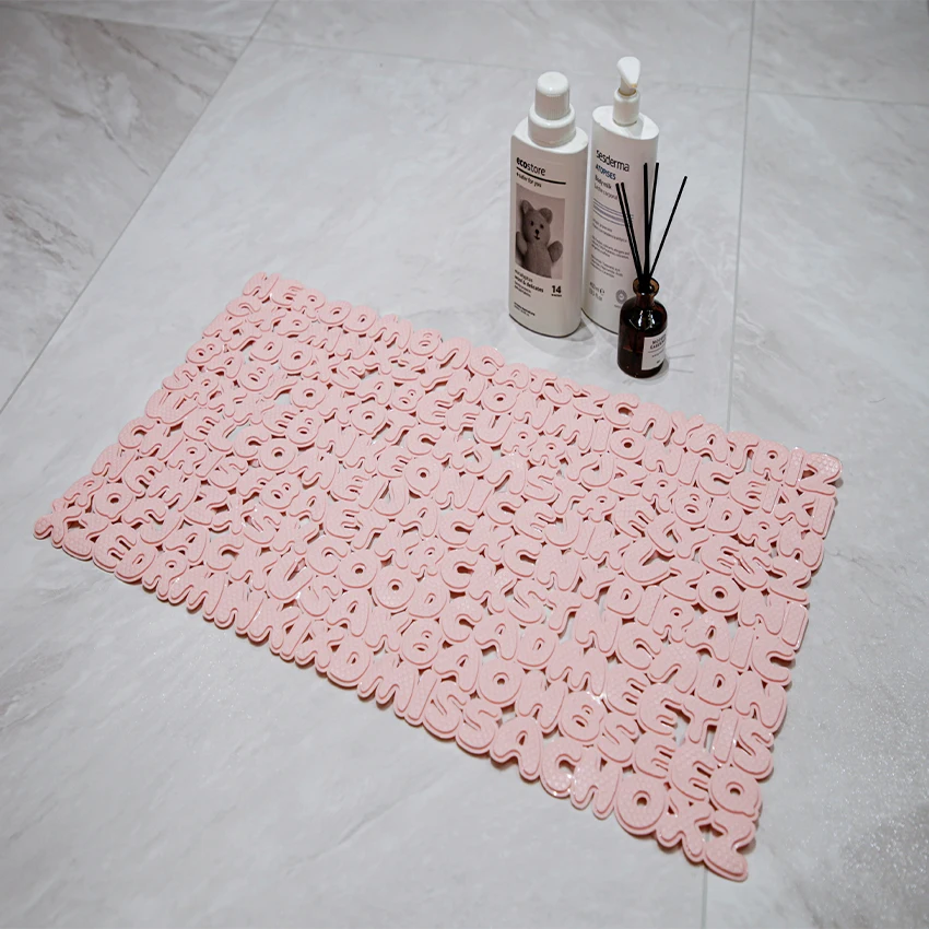 Anti slip mould resistant comfy pvc bath mats bathroom essentials