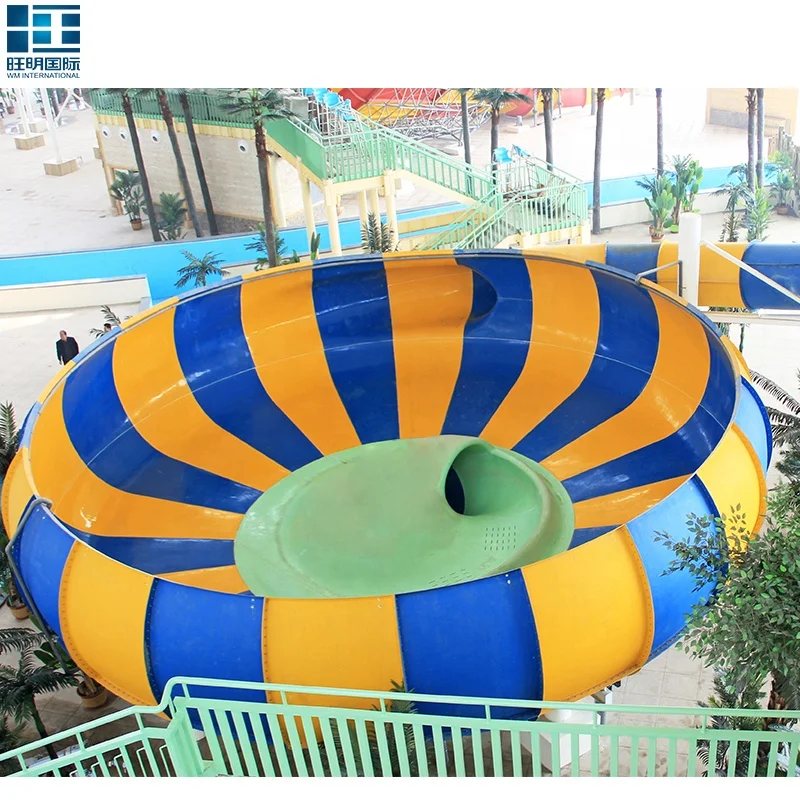 Attractive Indoor/Outdoor Fiberglass Aqua Slide Equipment for Amusement Parks Water Parks Pools Adults
