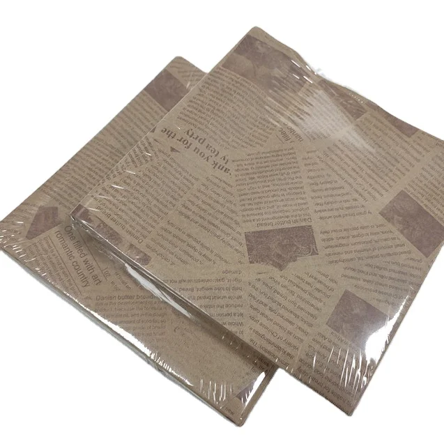  High Quality Unbleached Food Basket Liner Deli Wrapping Paper French Fries