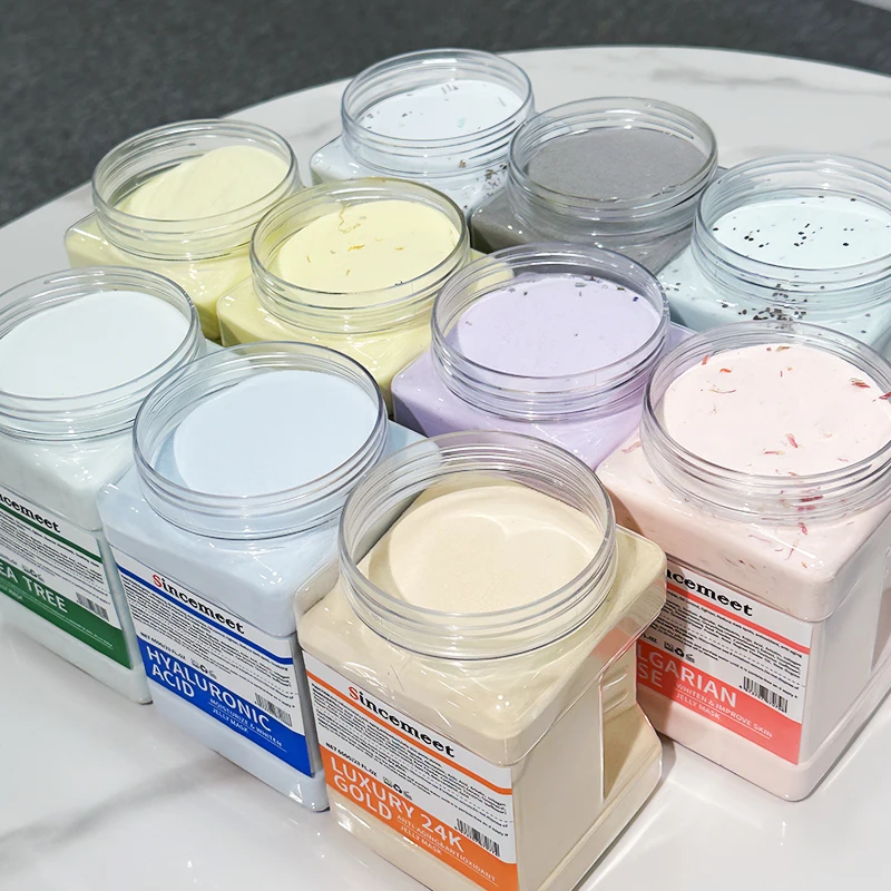 Natural Whitening Moisturizing Kiwi Rose Petal Jellymask Jelly Powder Hydro Mask Facial Mask