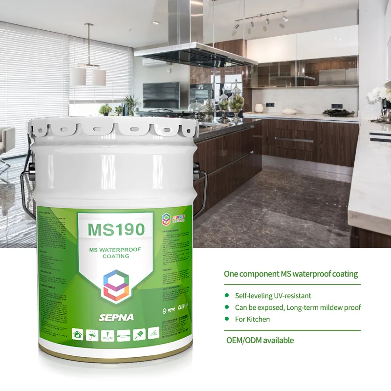 SEPNA One component liquid modified silicone sealant coatings for roof