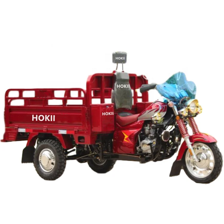Hokii Motorcycle Three Wheels Tricycle Taxi Moto Thermique 1000kg Cargo Tricycle For Delivery