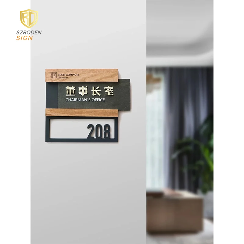 Stainless Steel Metal Address Plate Custom Modern House Numbers Address Door Number Plates