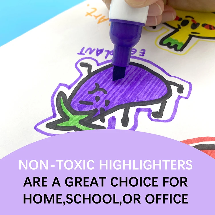 Supplier custom non-toxic washable 6 colors children colored drawing water color marker pen for kids with logo