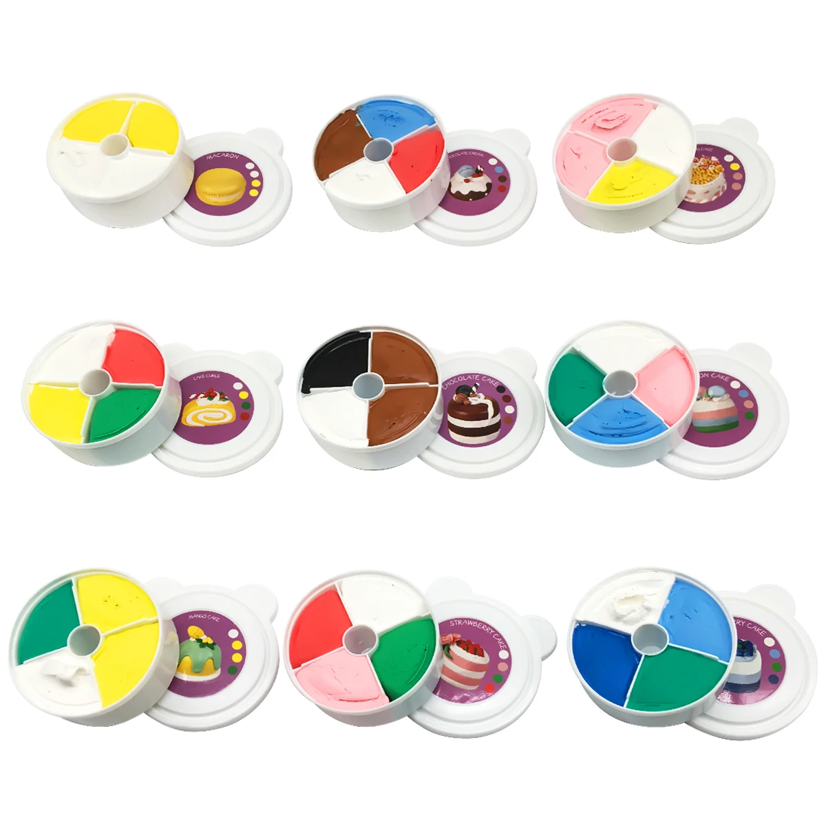 
Dinosaur and Dessert Model Ultralight Clay Playdough DIY Slime Making Kit Set 