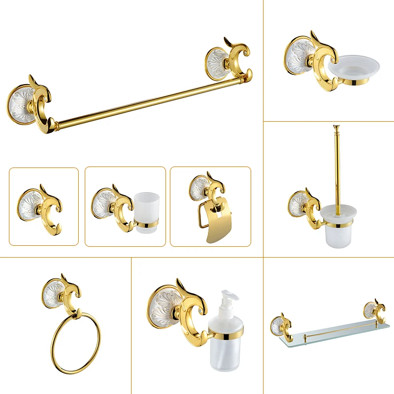 Wholesale New Design Modern Style Bathroom Stainless Steel Accessories Set For Hotel