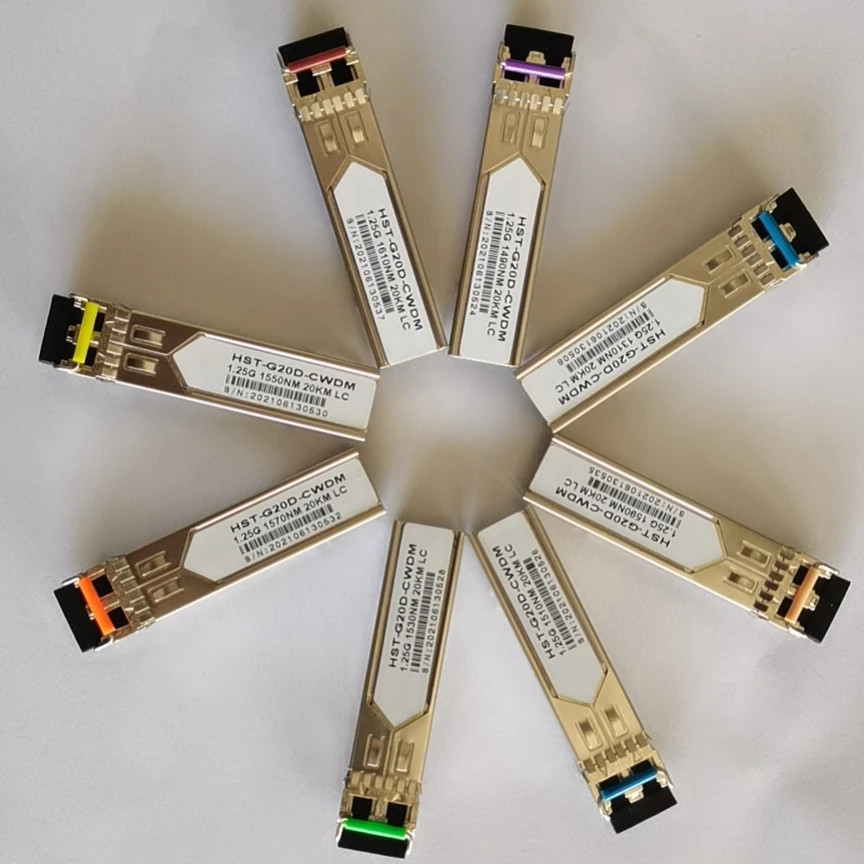 Promotion 1.25GBSFP CWDM Transceiver Module 1470nm~1610nm 20KM   Transmission  transceiver  Dual Fiber LC  Fiber Optic Equipment