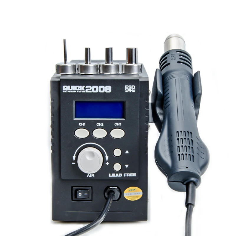 QUICK 2008 hot air gun hot air gun desoldering station welding equipment BGA rework station for repair and welding work