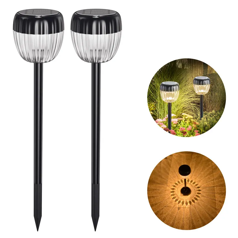 Post Light, Solar Lights Outdoor Garden, 4 in 1 Pathway, Camping, Patio, Floor-Mounted, Hole-Punched, Hand-Carried or Hung
