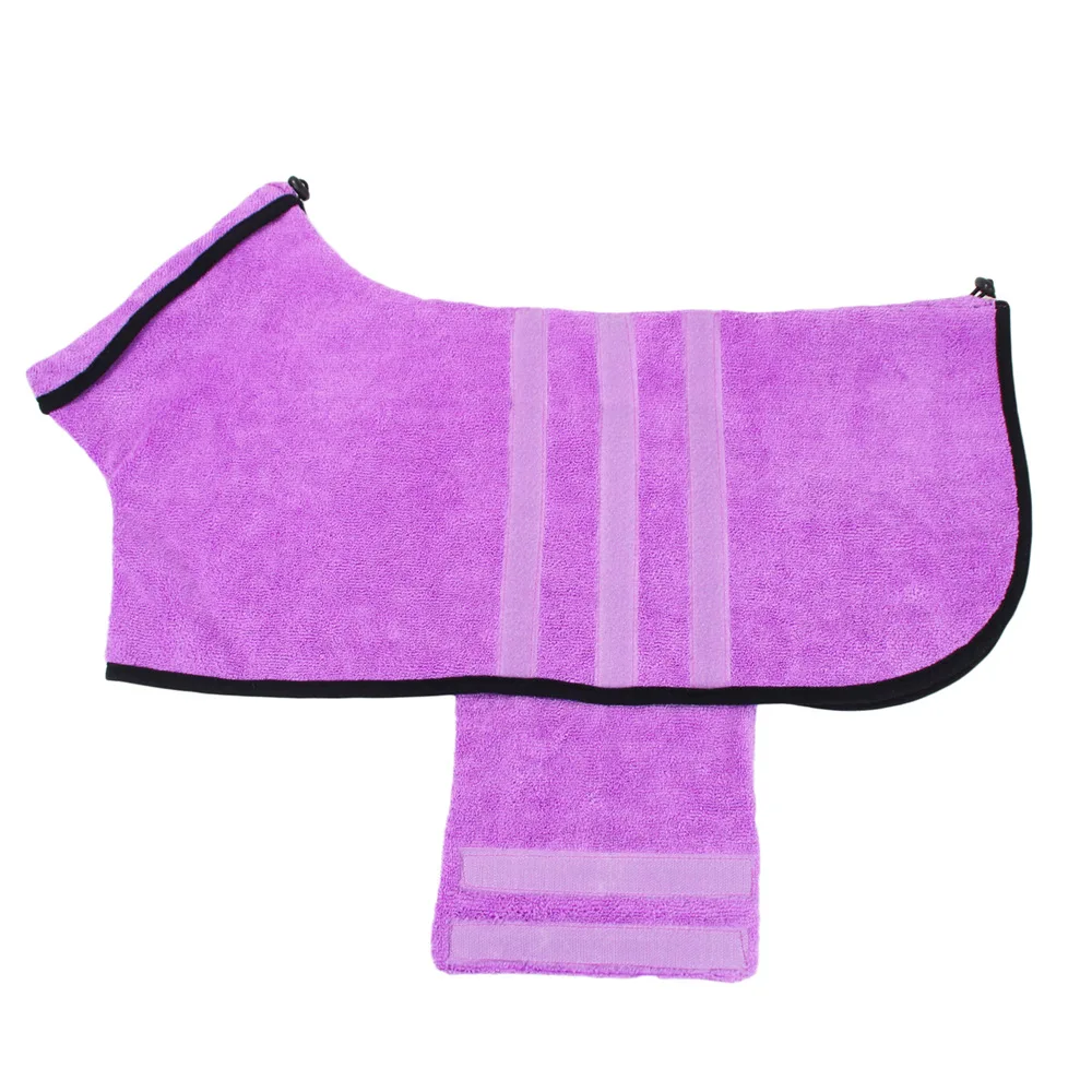 Pet Bathrobe Quick-drying Absorbent Dog Clothes Microfiber Fashion Cute Dog Bath Towel Pet Clothing Products