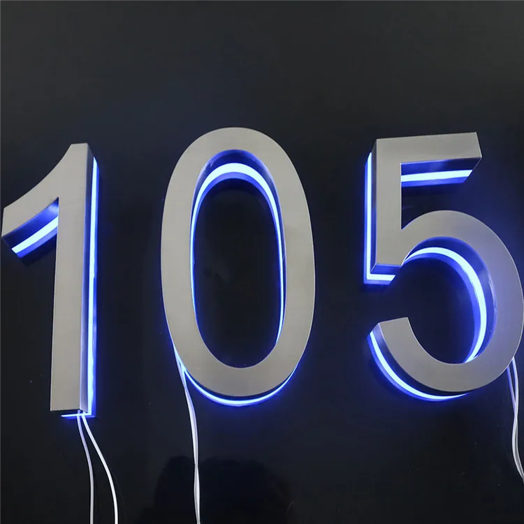 Building Wall Commercial Backlit Advertising Outdoor Light Store Front Letter Logo Business 3D Shop Custom Illuminated Led Sign