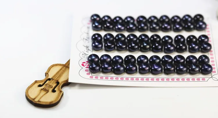 FEIRUN Wholesale Natural Color Top Grade 9-9.5mm Size Button Loose Pearls