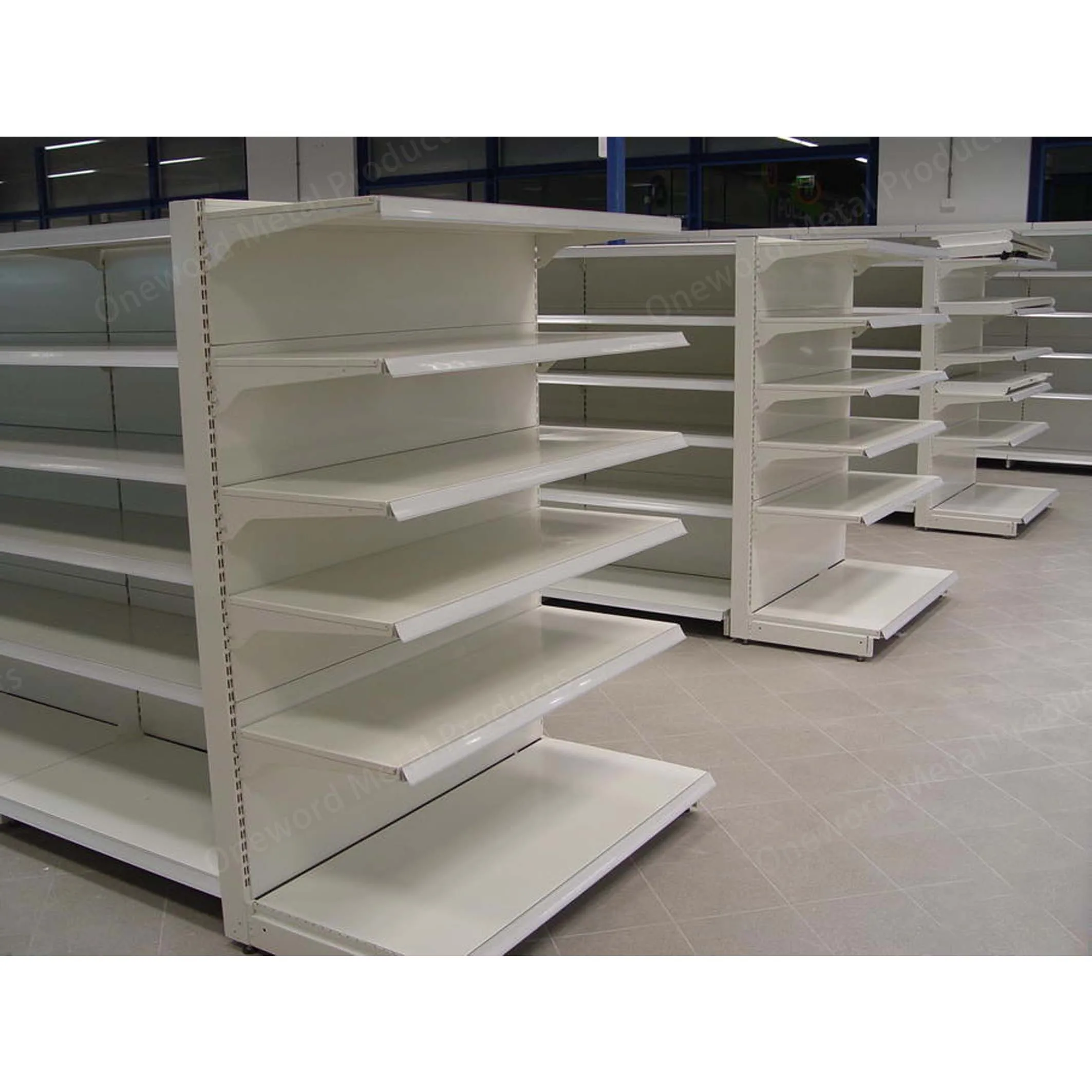 Custom Powder Coating Customized Layer Supermarket Shelving Gondolas Supermarket