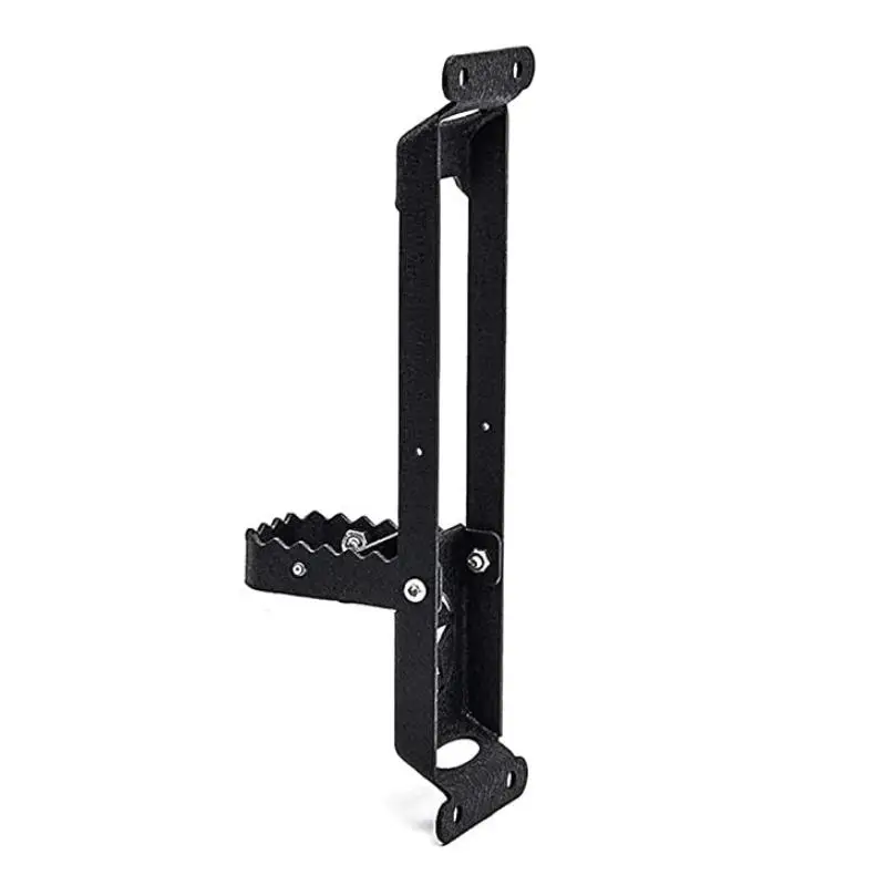 door hinge pedal, metal folding pedal, suitable for 2007-2021 Jeep Wrangler JK Black