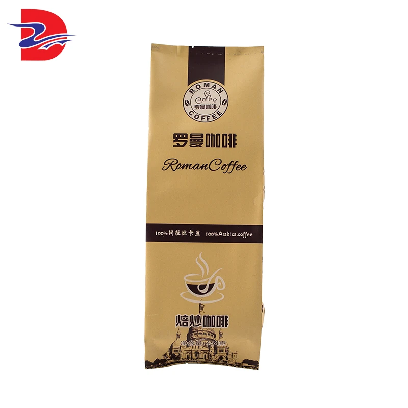 China manufacturer matt flat bottom black and white stand up coffee been pouch bag 250g 500g 1 kg with zipper and valve