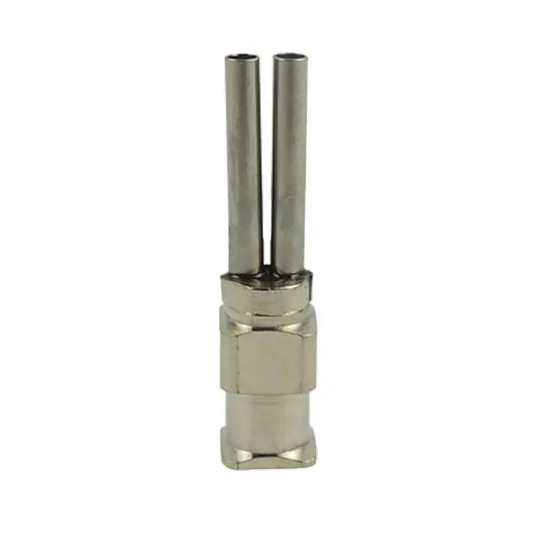 
High Precision Double Head Glue Dispensing Stainless Steel Syringe Needles 