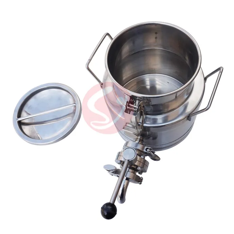 high quality stainless steel milk steel milk can with tap made in china