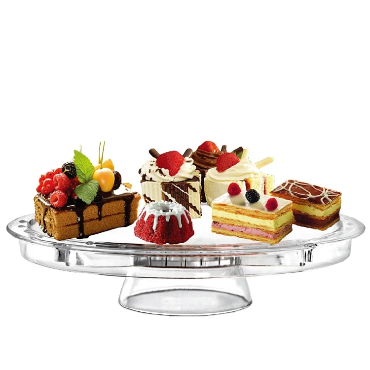 Custom Made Tier Serving Plate Stand Wholesale Cake Plastic Platter