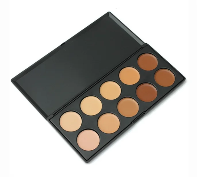 Wholesale private label 10 color concealer palette makeup contour palette face concealer Crulty-free