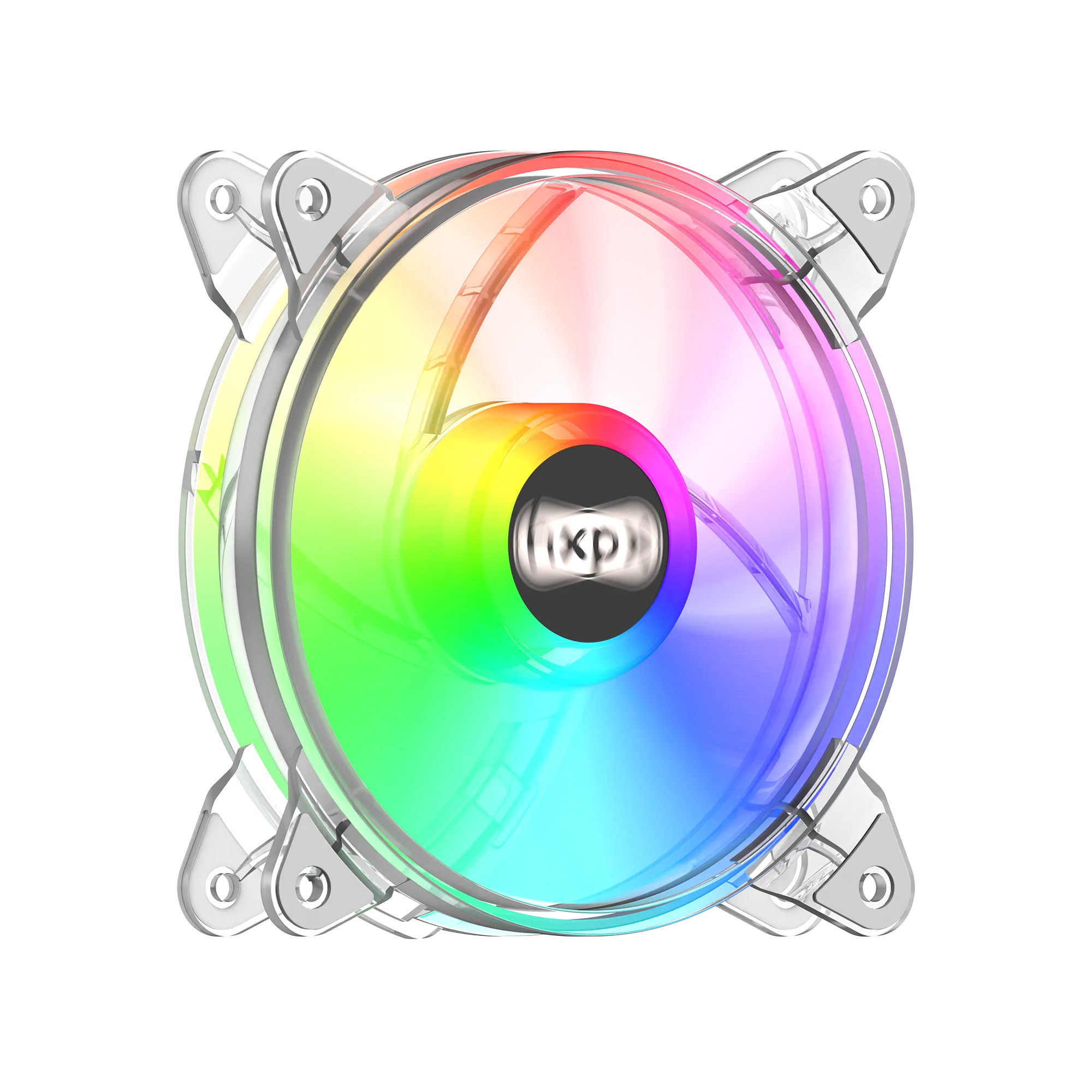 Wholesale OEM Ice Core-F-IC12 Crystal fan PC Case fan Symphony Computer Cooling Silent computer fan Molex 4PIN Fixed color LED