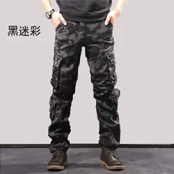 Hot Sale Man camouflage Overalls Pants Multi Pockets Breathable Straight Trousers Casual Cargo Pants For Men
