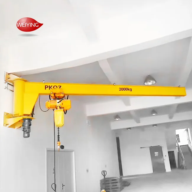 Davit Crane 500 kg 1 Ton 2 Ton 3 Ton Electric Wall Mounted Model Free Standing Mini Mobile Lift Wall Jib Crane