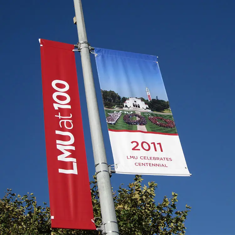 HLY Customized Advertising Pole,Banner,Outdoor Street Flag Decoration And Promotion