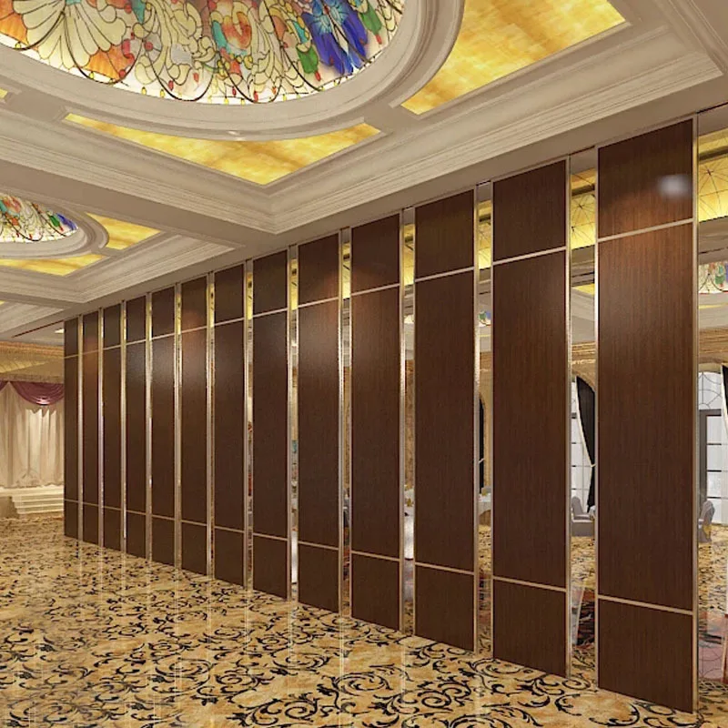 cheap price wooden acoustic sliding folding partition movable walls