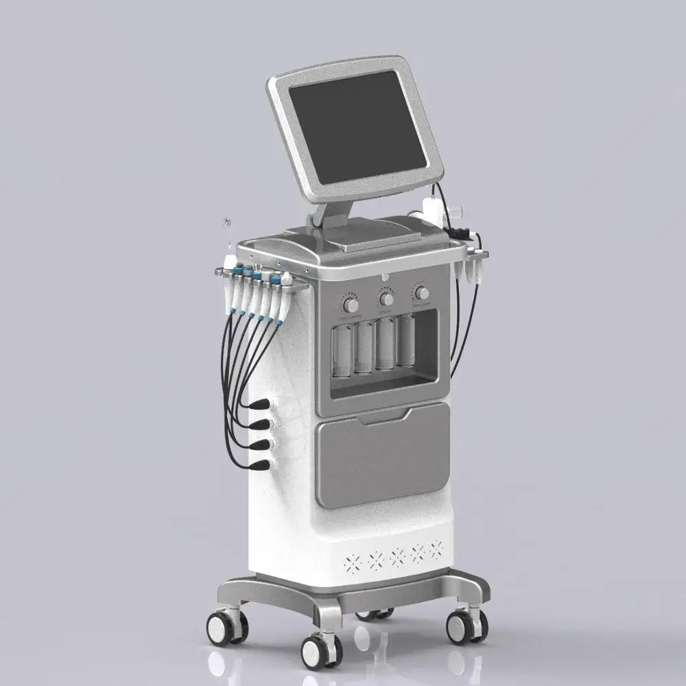 
12 in 1High Quality Beauty facial device water oxygen injection diamond peeling Dermabrasion Peel hydro lift facial machine 