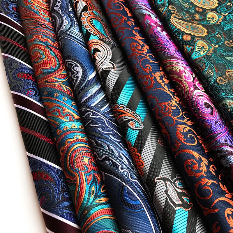 2024 Fashion Paisley Pattern Handkerchief Square Polyester Mens Designer pocket square for men