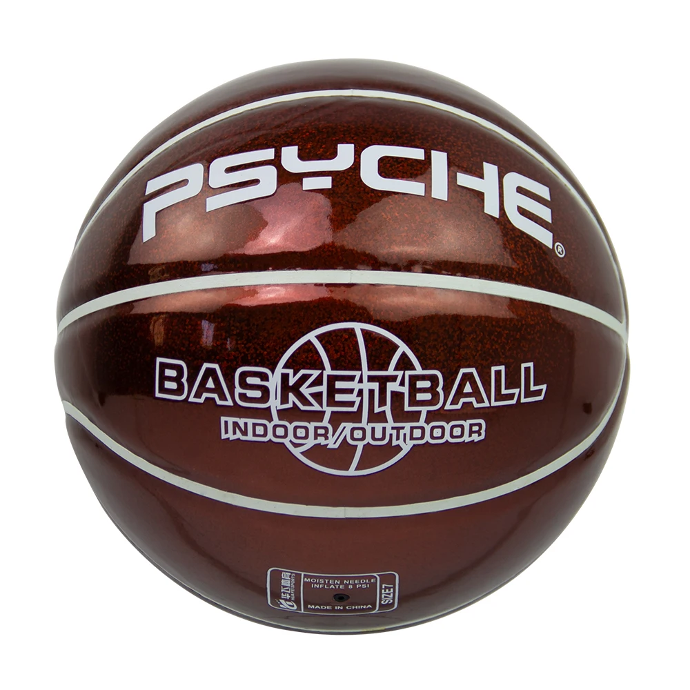 PSYCHE Customized Logo glossy basketball ball tarmak basketball For Russia Only
