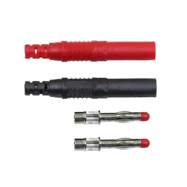 Straight Safety Seal Protection 4 mm Solder DIY Banana Plug For Multimeter Test Leads End Probes Adapters