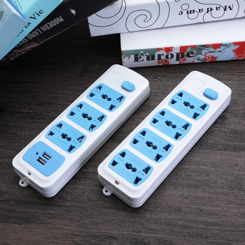 
Smart socket with multi-function dual USB socket with switch multi-position power socket board 