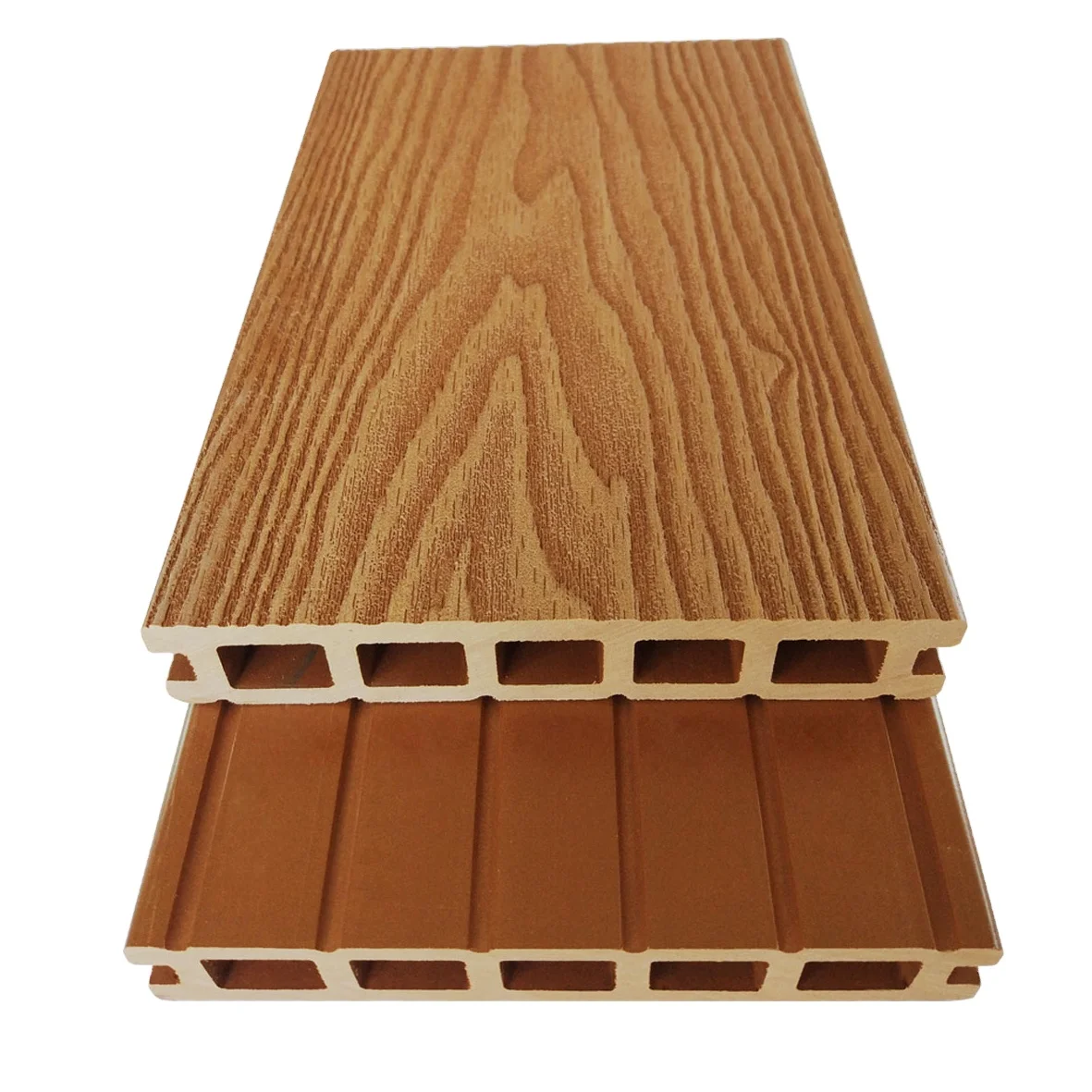 Eco-friendly Wood Plastic Composite Waterproof Modern Design Outdoor 3D embossed Wpc Decking