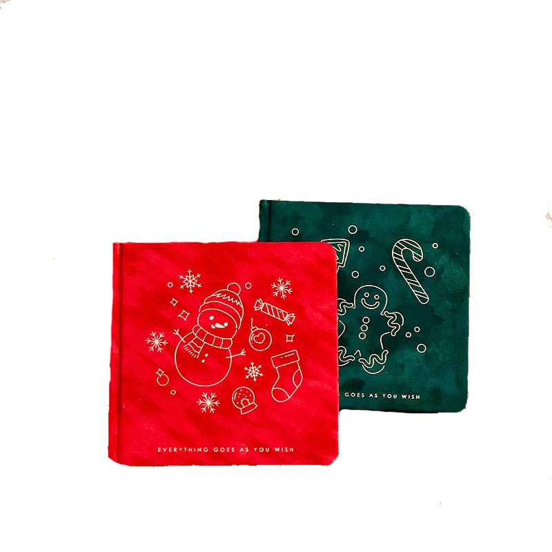 New Suede Christmas Design Notebook For Student Gift Stationery Ins Diary Square Writing Books