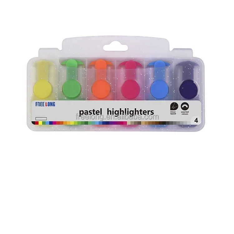 China Supplier Customaizable Colour Highlighter Pen Set Neon And Pastel Pen And Highlighter Set