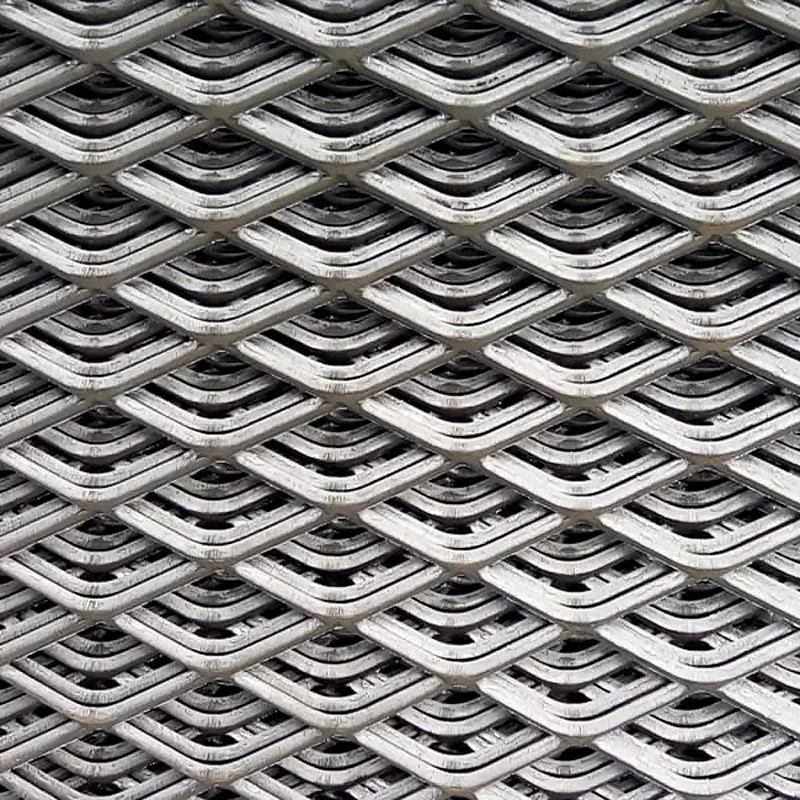 Heavy Duty Plate diamond decorative fencing panels expanded metal mesh for exterior railing and Construction Wire Mesh