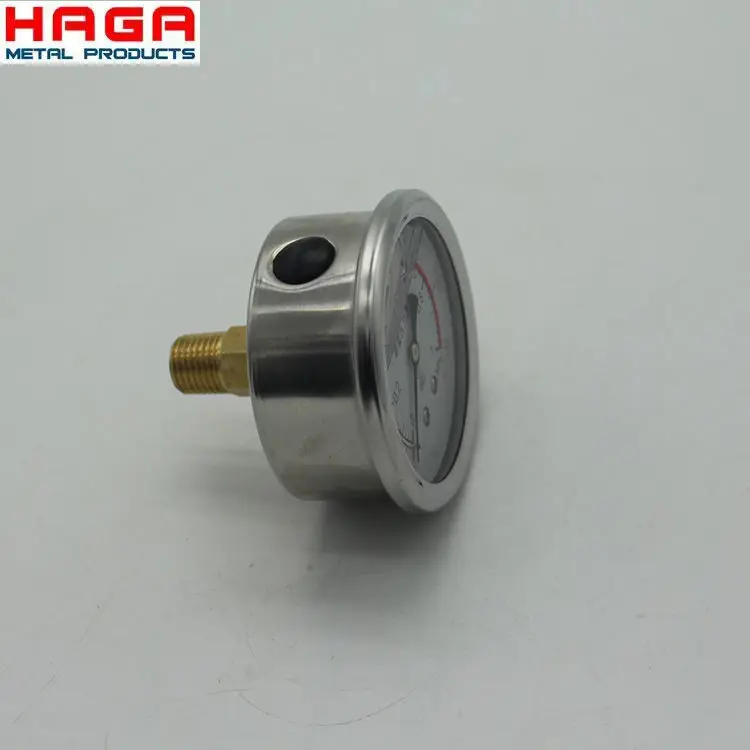 High Quality All Stainless Liquid Filled Pressure Gauge-Bourdon Tube- Hydraulic -Antivibration Manometer-Water Pressure gauge