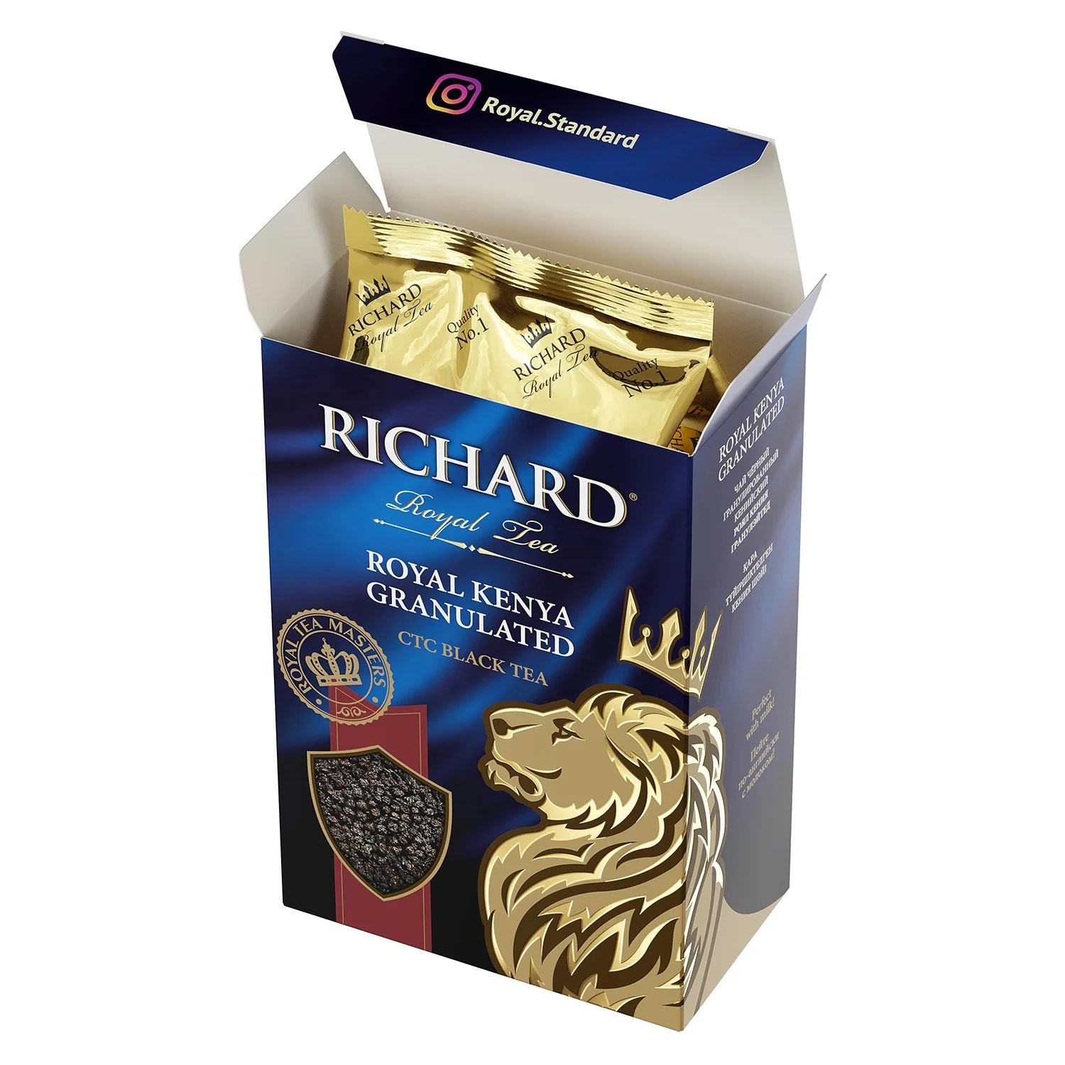 
 Специальный натуральный черный чай Ричард Королевский Кения, недорогой мгновенный горячий напиток гранулированного типа, упаковка 200 г, самые низкие заводские цены  