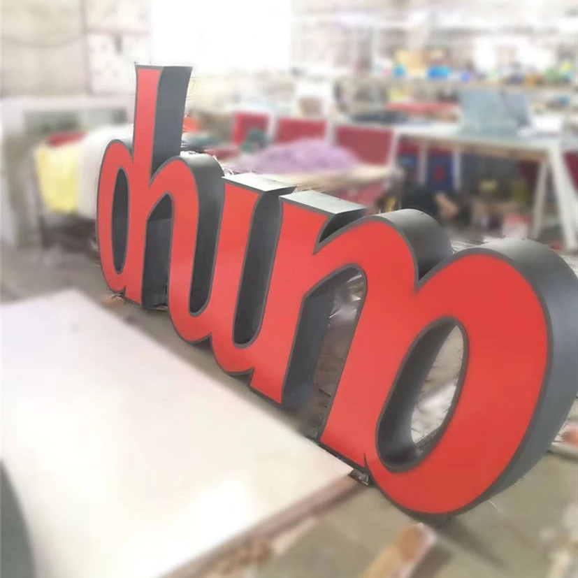 Custom Outdoor Sign Advertising Lighted Alphabet Letter 3D LED Luminous Signs Logo Outdoor Sign Board