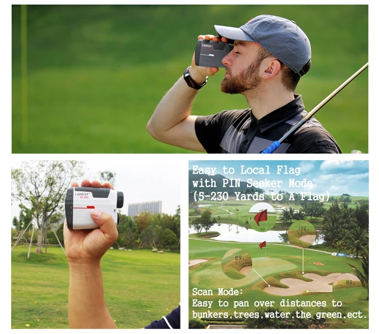 Pacecat Golf Rangefinder Maginification 6.0X Angle Measurement Long Distance 1200M Laser Rangefinders