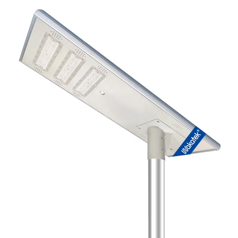 WAKATEK  High Brightness And  High Lumen Smart 60w solar all in one  street light