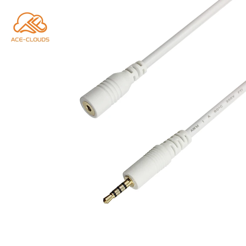 4-pole 3.5 mm 2.5mm Jack Male to female Stereo Audio Headphone Aux Cable