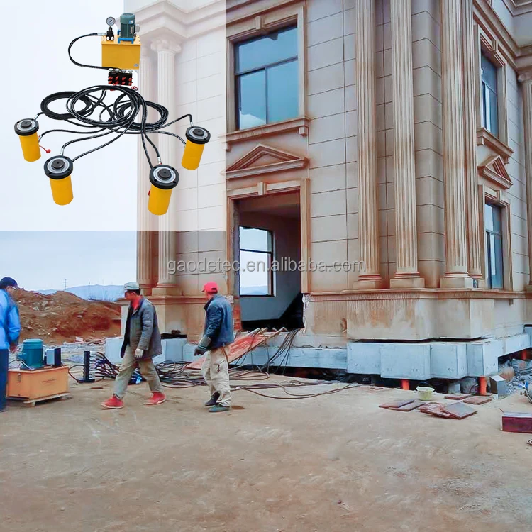 ce certificated 200ton 400ton 500ton 800ton 1000ton double acting synchronous hydraulic cylinder for moving a house